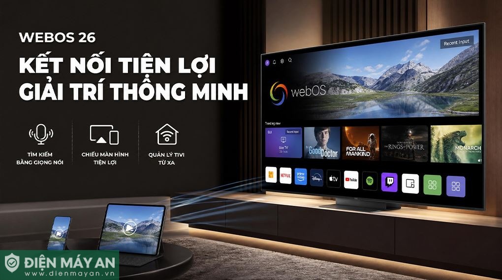 Smart Tivi QNED LG AI 4K 55 inch 55QNED86BSA